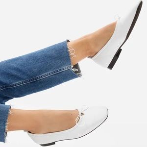 EVERLANE MADE IN ITALY 🇮🇹 WHITE LEATHER FLATS 8